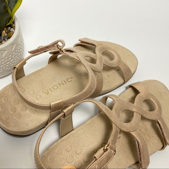 Vionic | Shoes | New Vionic Jodie Champagne Womens Sandal Sz 9 | Poshmark